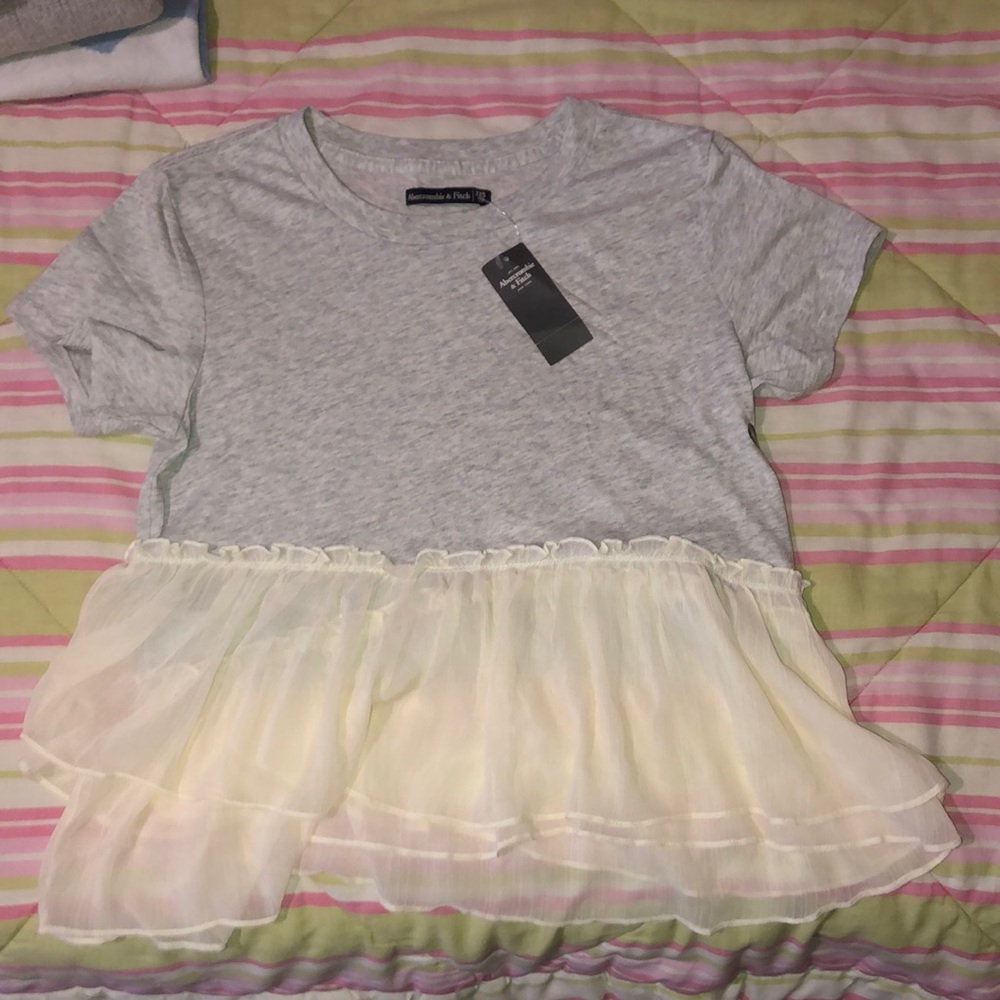 Brand: Abercrombie & Fitch, Size: XXS, Color: Grey/ Cream